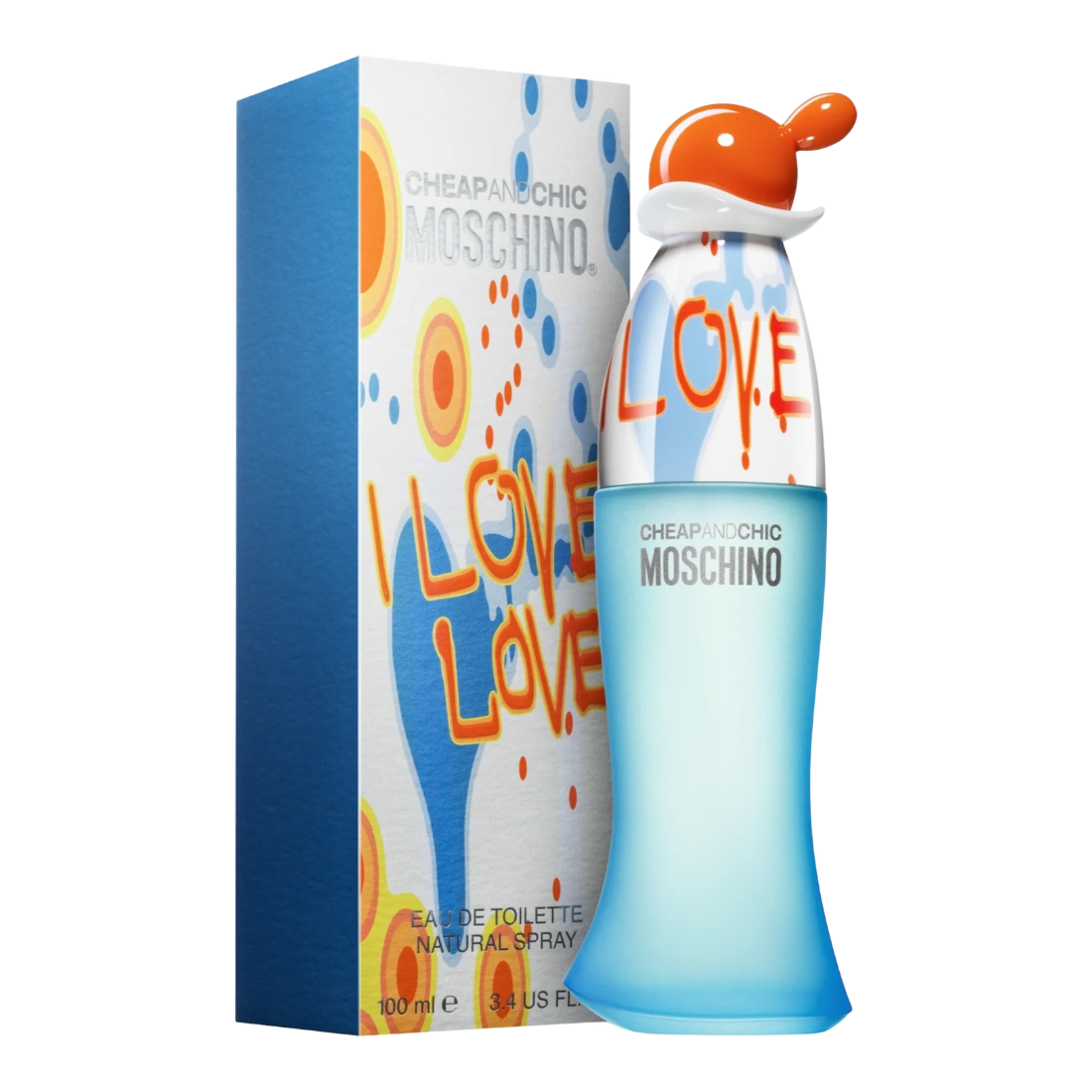 MOSCHINO CHEAPCHIC I LOVE LOVE EDT 100ML INSCATOLATO