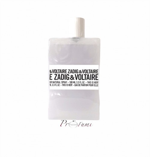 ZADIG VOLTAIRE THIS IS HER EDP 100ML SPRAY TESTER