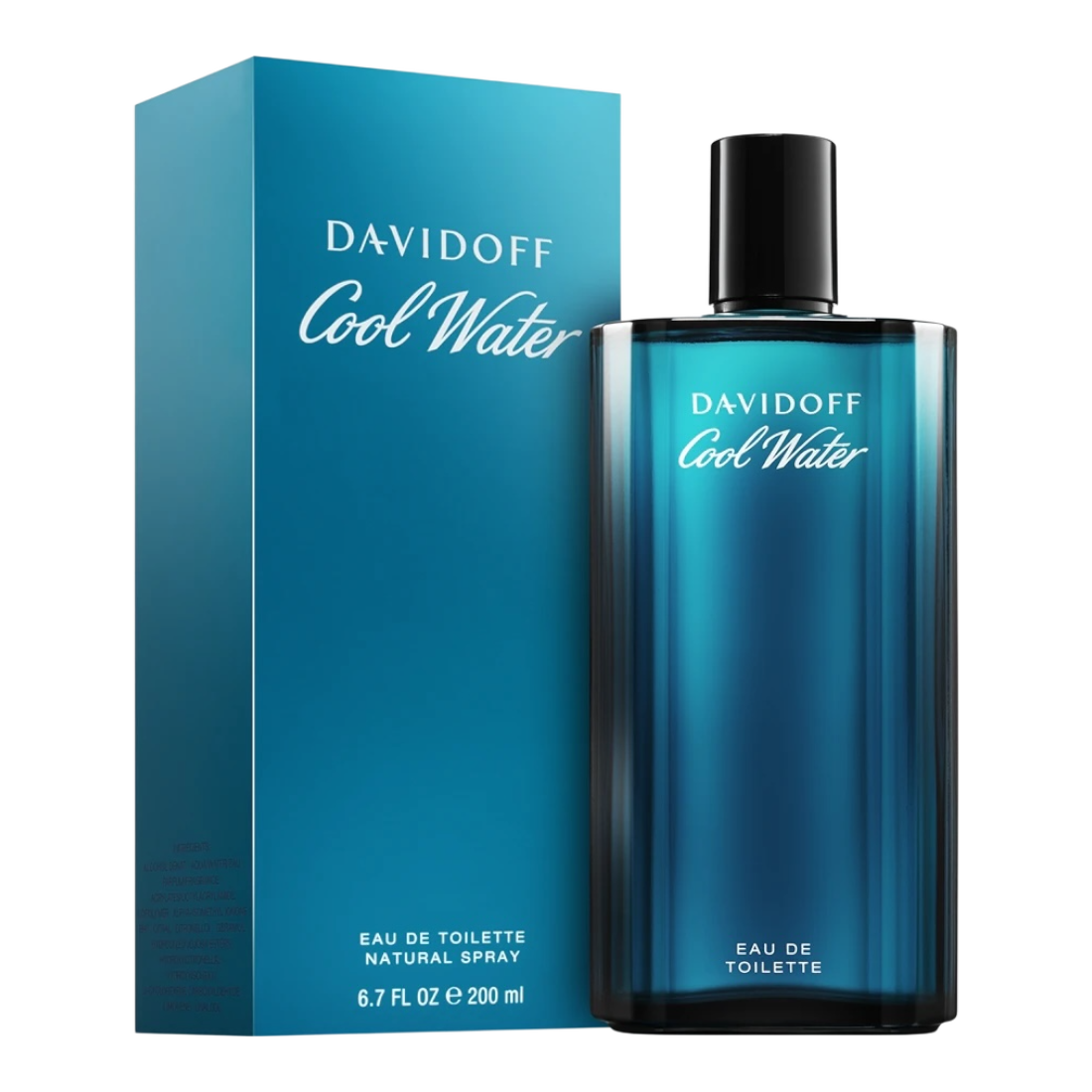 DAVIDOFF COOL WATER UOMO EDT 200ML SPRAY INSCATOLATO