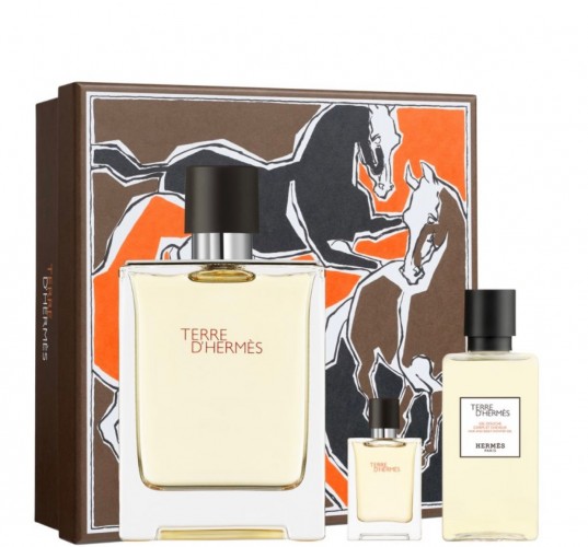 HERMES TERRE D'HERMES EDT 100ML+ 5ML + 40ML GEL DOCCIA