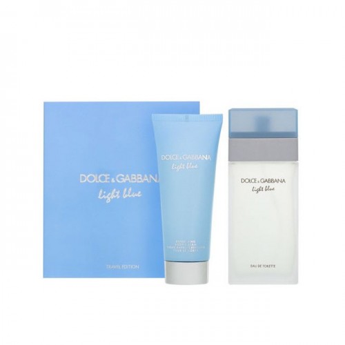 DG LIGHT BLUE DONNA EDT 100ML+75ML CREMA CORPO TRAVEL EDITION