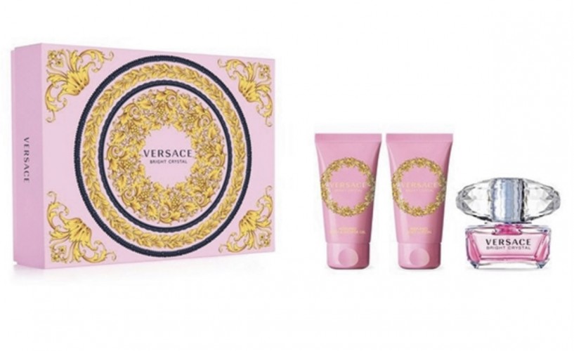 VERSACE BRIGHT CRYSTAL EDT 50ML+LATTE CORPO+GEL DOCCIA COFANETTO