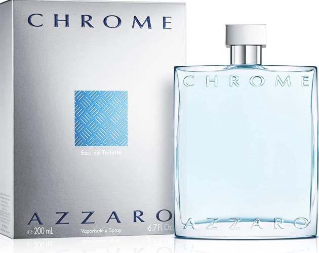 AZZARO CHROME UOMO EDT 200ML SPRAY INSCATOLATO