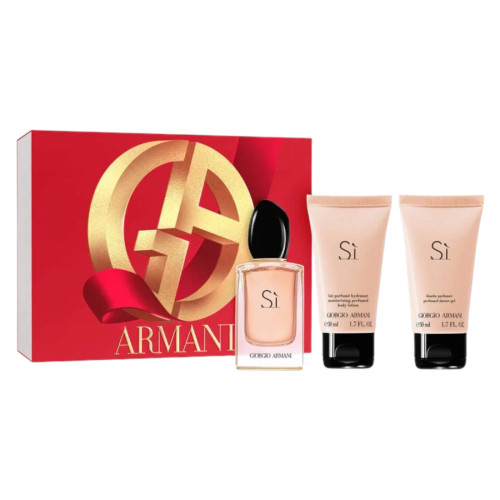 GIORGIO ARMANI SI EDP 50ML SPRAY+50ML GEL DOCCIA+50 LATTE CORPO