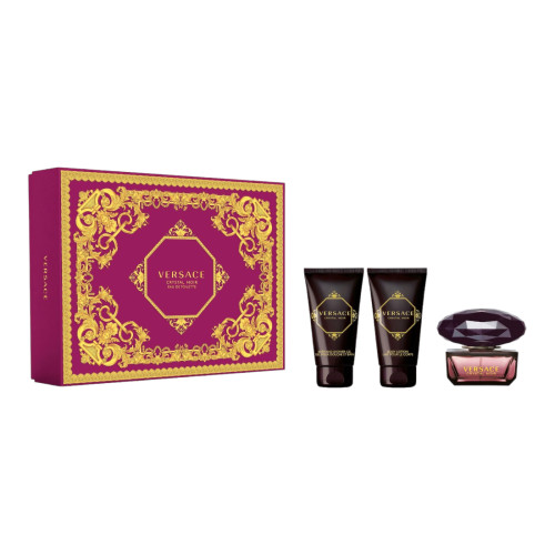 VERSACE CRYSTAL NOIR CONF 50ML EDT+50ML CREMA CORPO+50ML GEL DOC