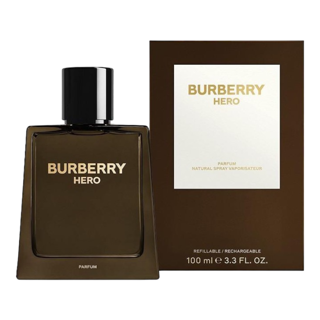 BURBERRY HERO PARFUM 100ML INSCATOLATO RICARICABILE