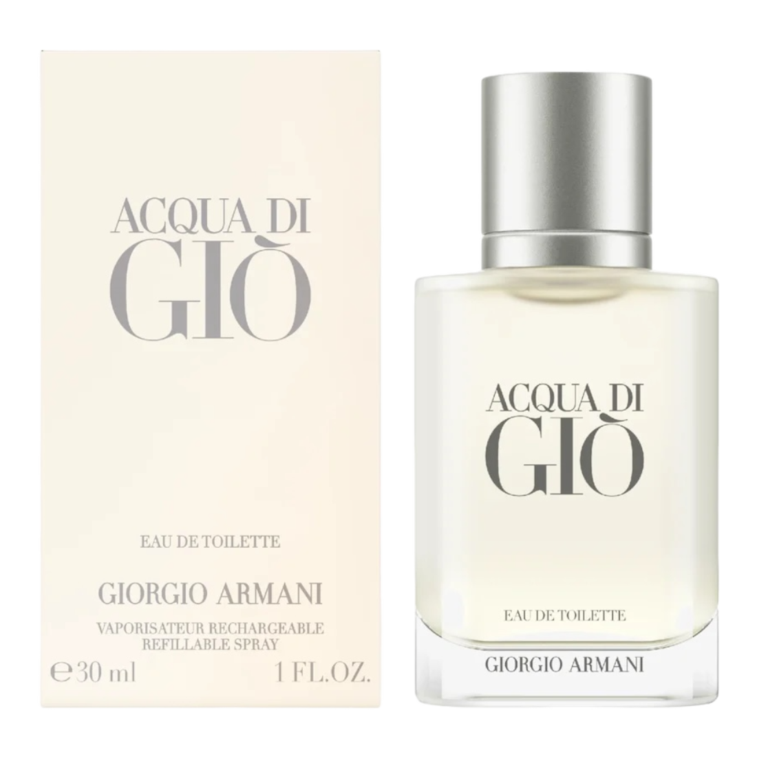 GIORGIO ARMANI ACQUA DI GIO UOMO EDT 30ML INSCATOLATO RICARICABI