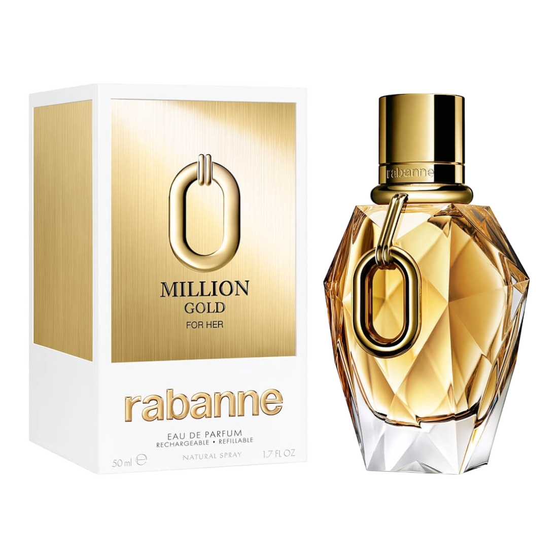 PACO RABANNE MILLION GOLD FOR HER EDP 50ML INSC RICARICABILE