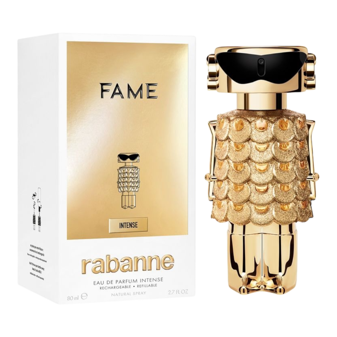 PACO RABANNE FAME EDP INTENSE 80ML INSCATOLATO RICARICABILE