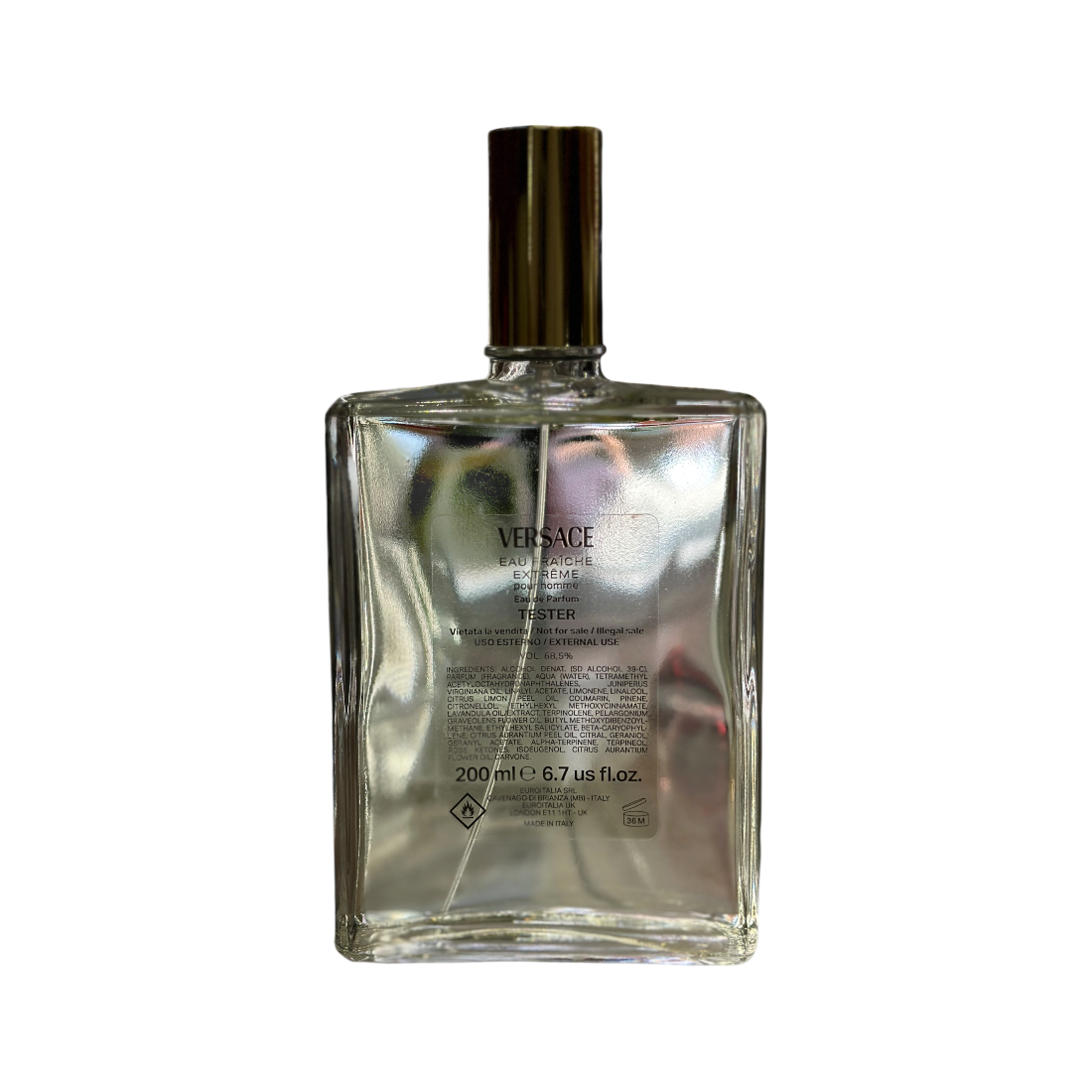 VERSACE EAU FRAICHE EXTREME EDP 200ML TESTER (RICARICA FONTANA)