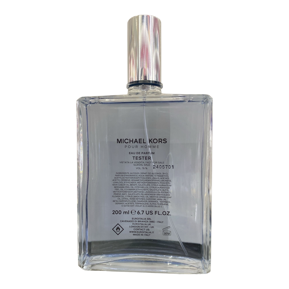 MICHAEL KORS POUR HOMME EDP 200ML TESTER FONTANA SPRAY