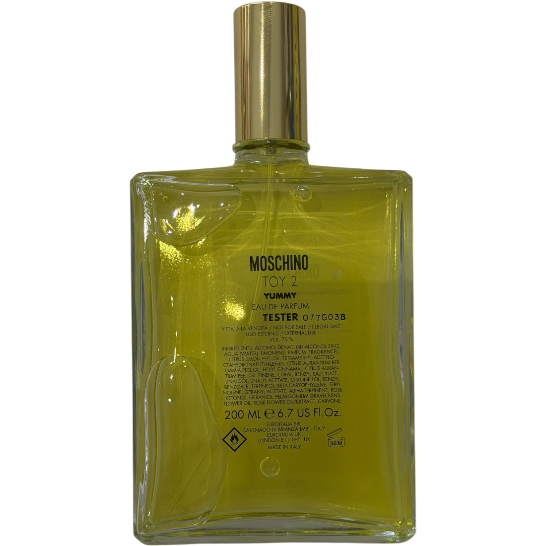 MOSCHINO TOY 2 YUMMY EDP 200ML TESTER RICARICA FONTANA